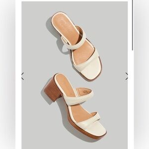 Madewell Cream and Tan Sandals